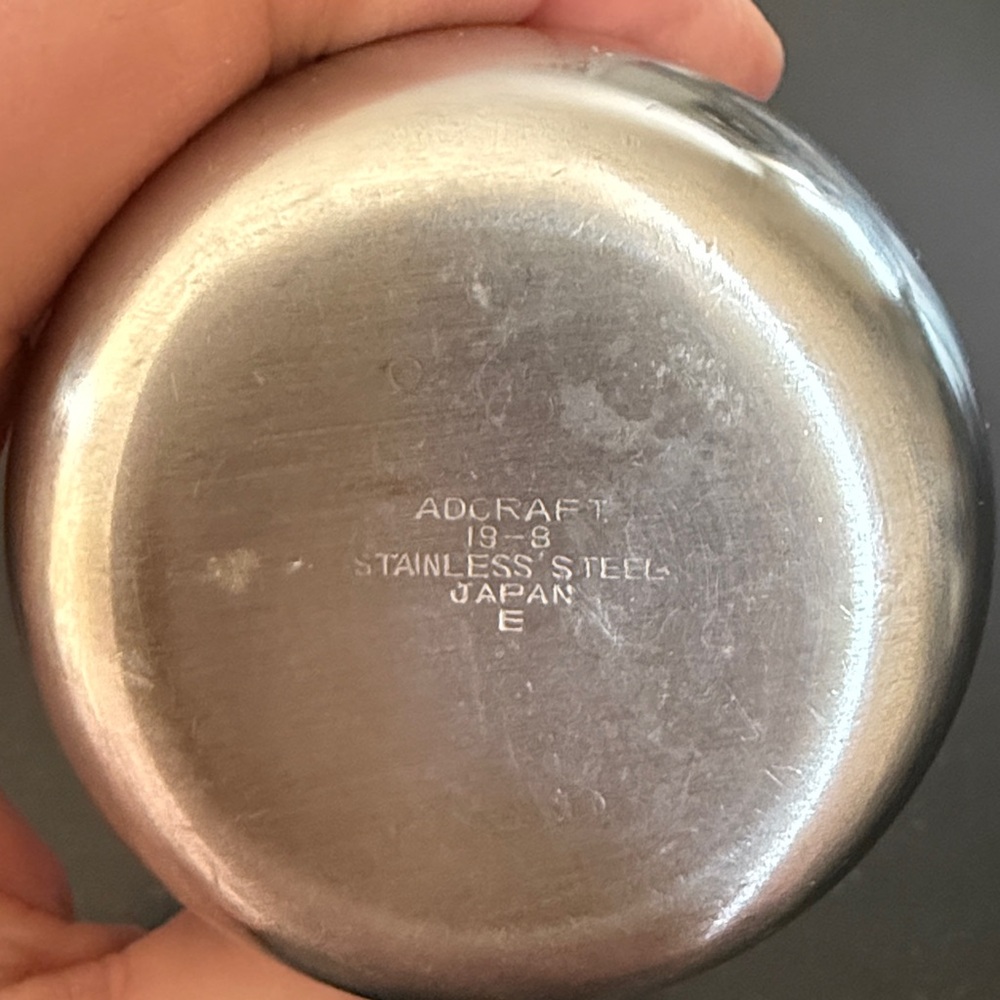 🌸3/$15 Vintage Adcraft 18-8 Stainless Steel Creamer 2.5" - Picture 6 of 7